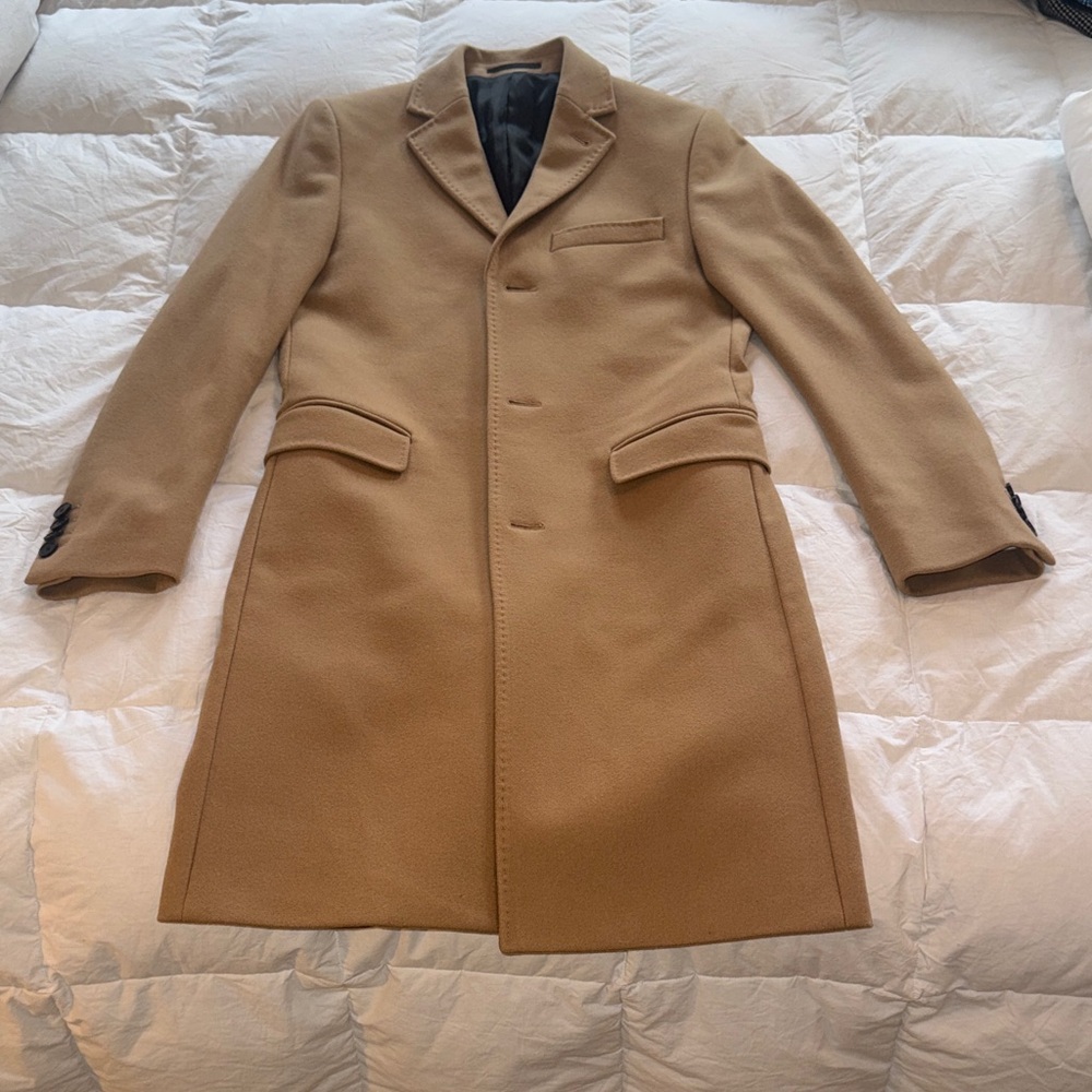 H&M Men's Camel Trench Coat
